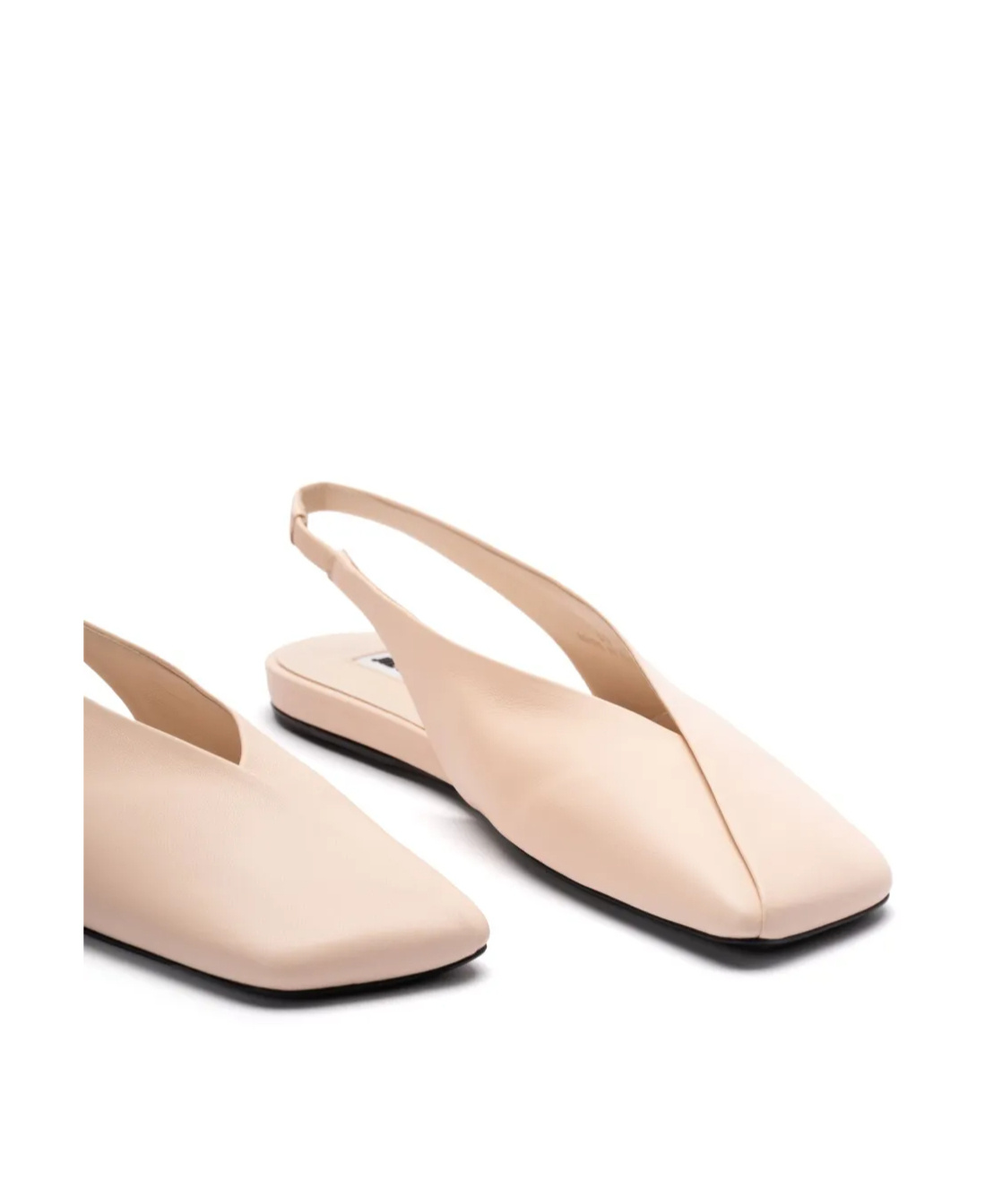Jil Sander Slingback Ballet Flats In Nude