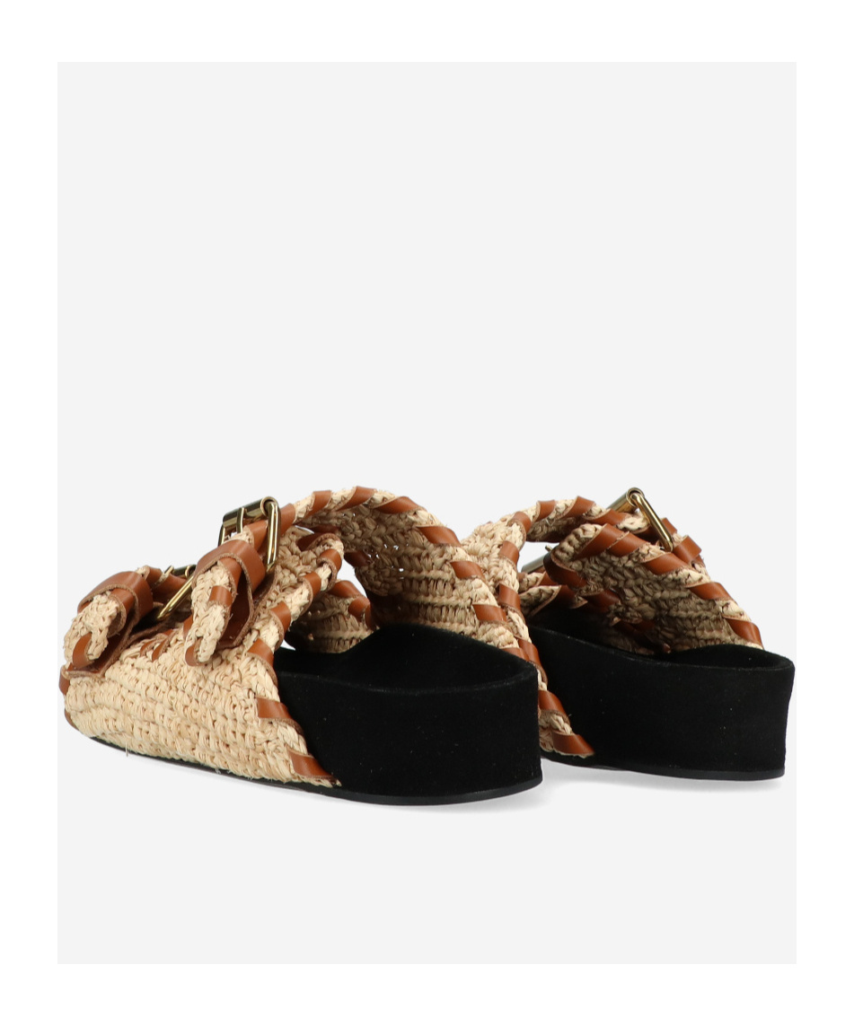 Isabel Marant Round Head Slippers In Nude