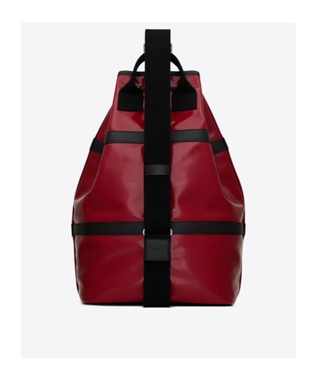 Saint Laurent Rive Gauche Backpack In Red