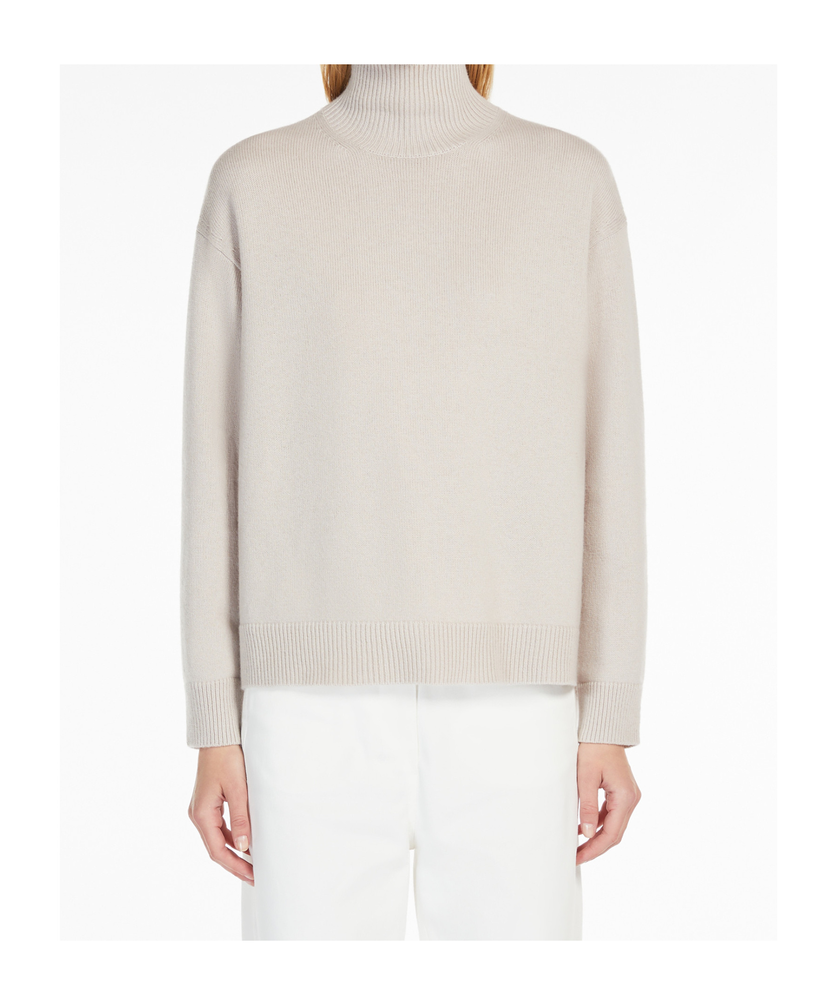 Max Mara Wool And Cashmere Turtlenecks In White