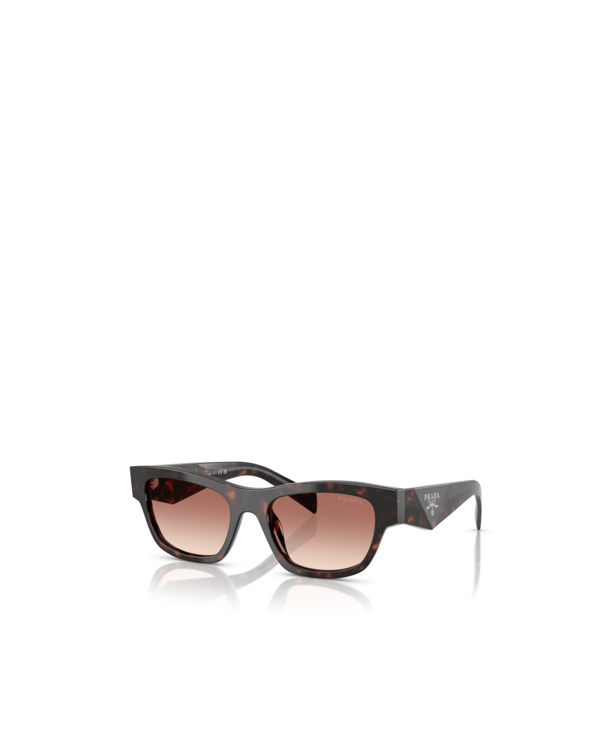 Shop Prada Full Frame Sunglasses In Black