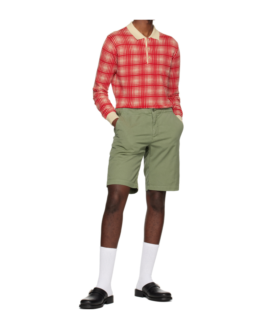 Aspesi Logo Casual Shorts In Green