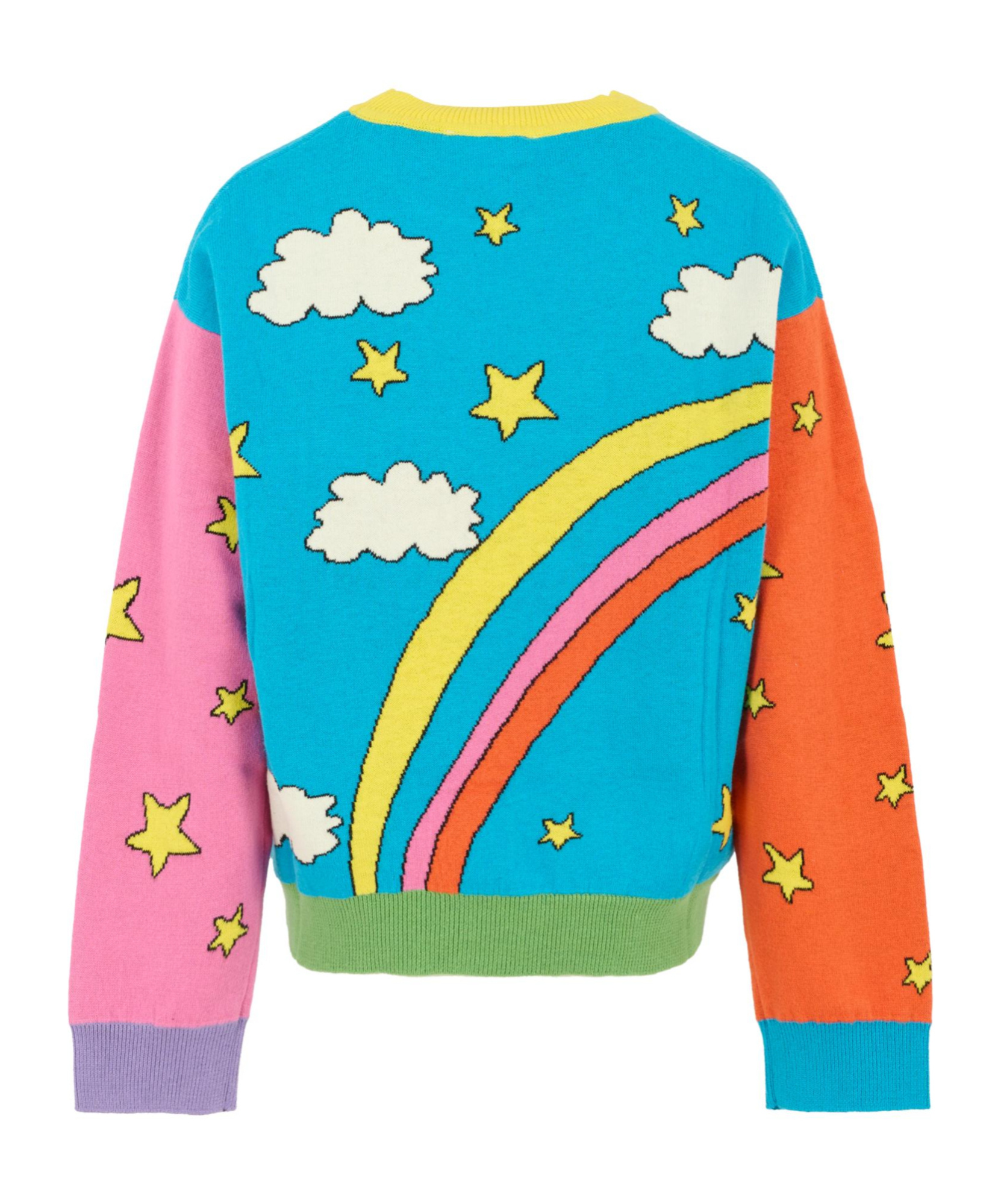 Stella Mccartney Rainbow-print Sweater In Blue