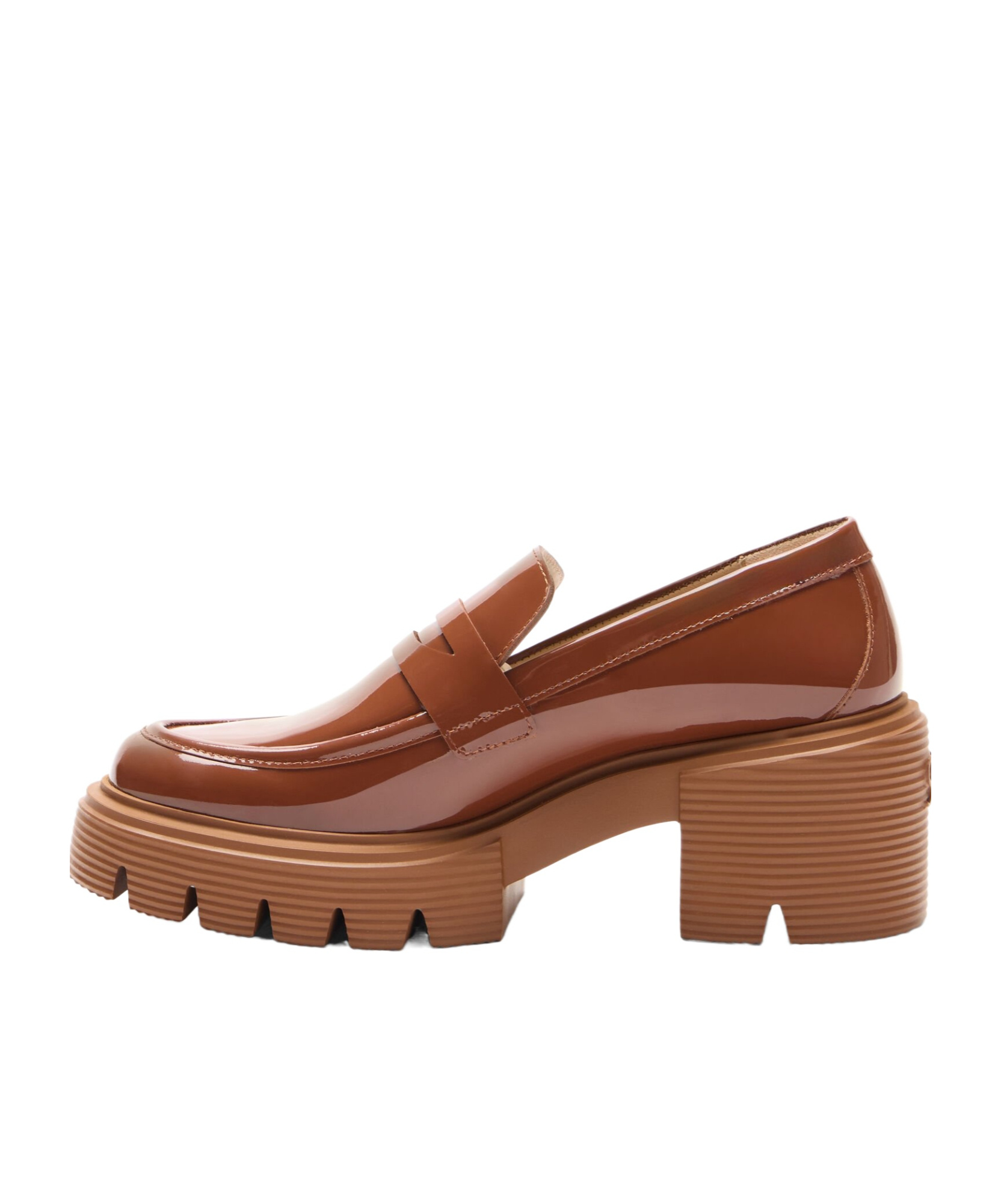 Stuart Weitzman 60mm Leather Loafers In Brown