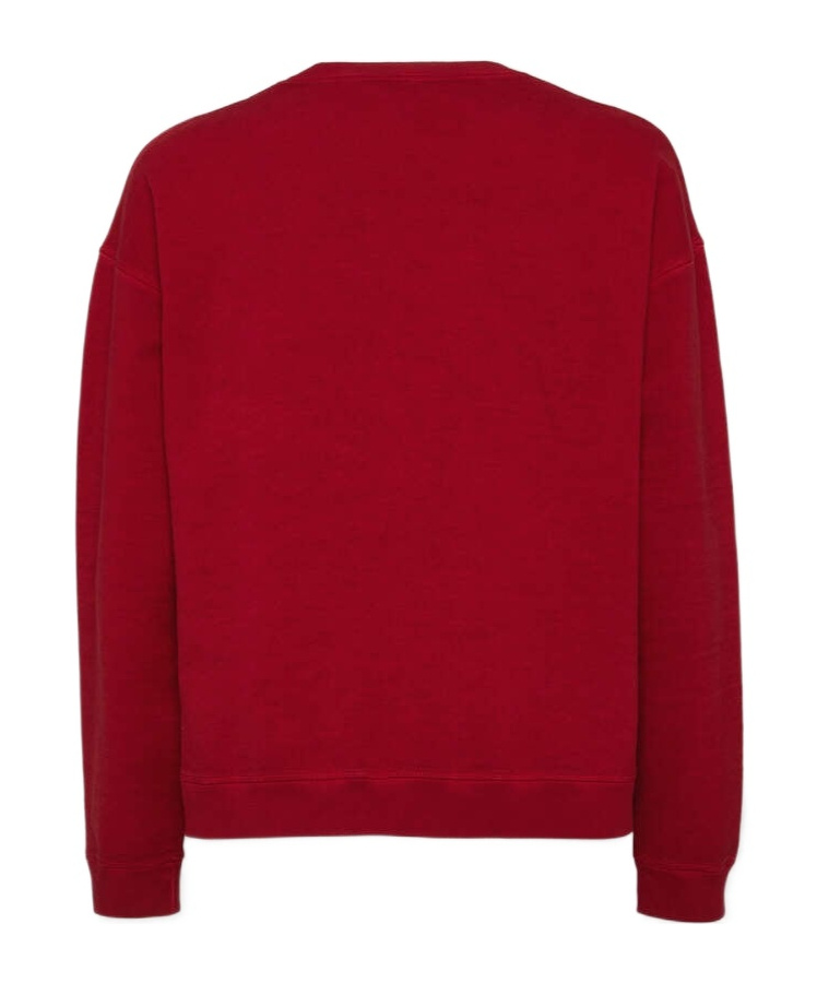 Dsquared2 Logo-print Cotton Sweatshirt In Red