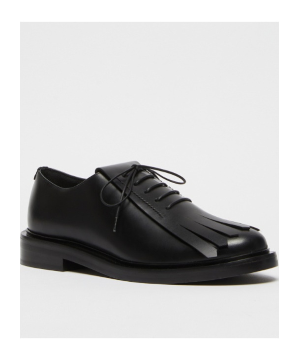 Max Mara Tassel Lace Shoes In Black