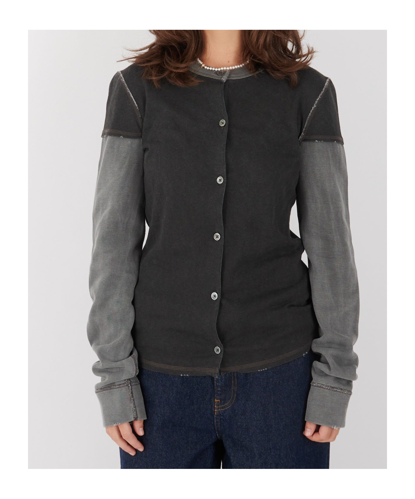 Our Legacy Layered Long-sleeved Sweatshirt In Black