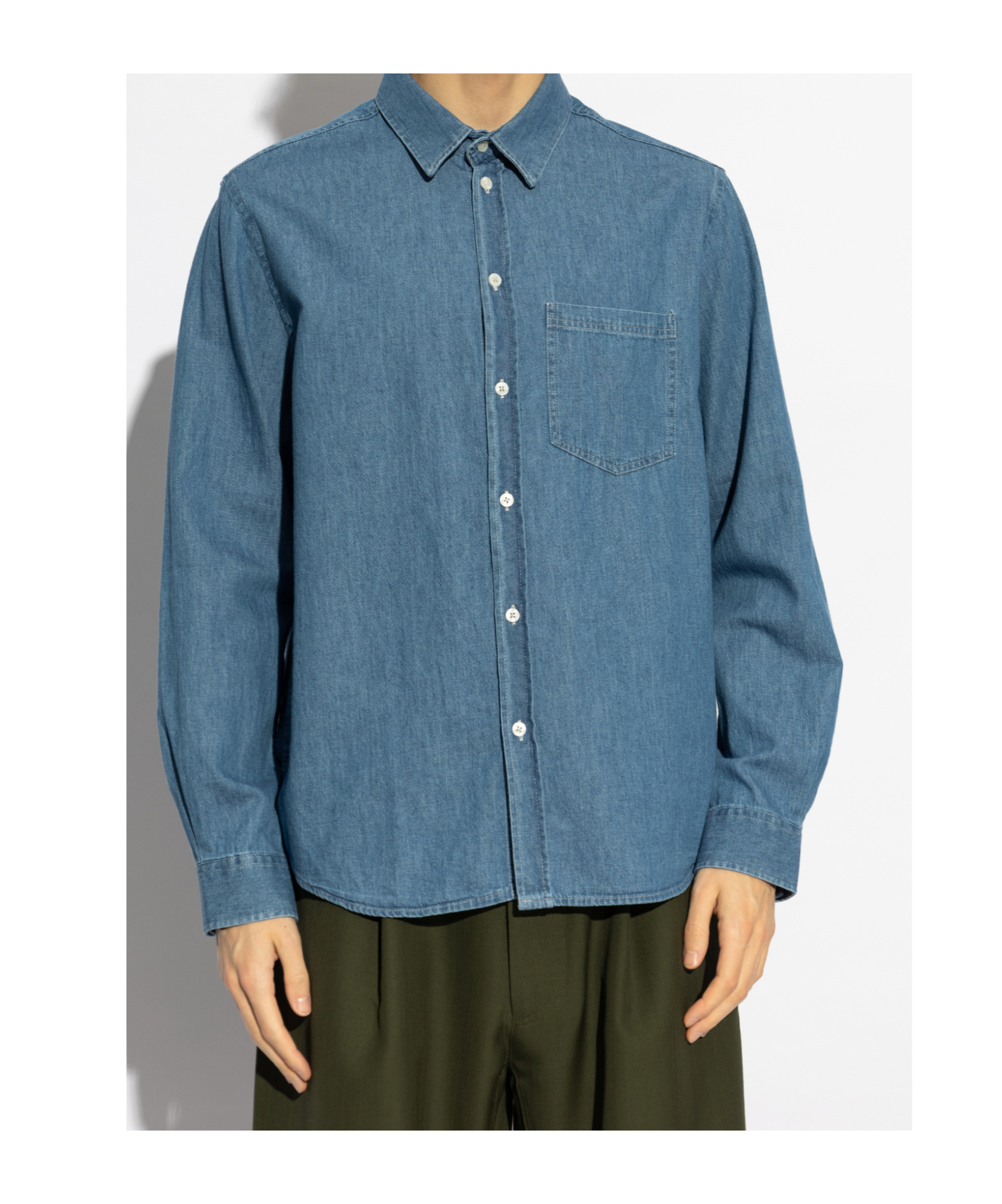 Samsoe & Samsoe Saryan P Shirt In Blue