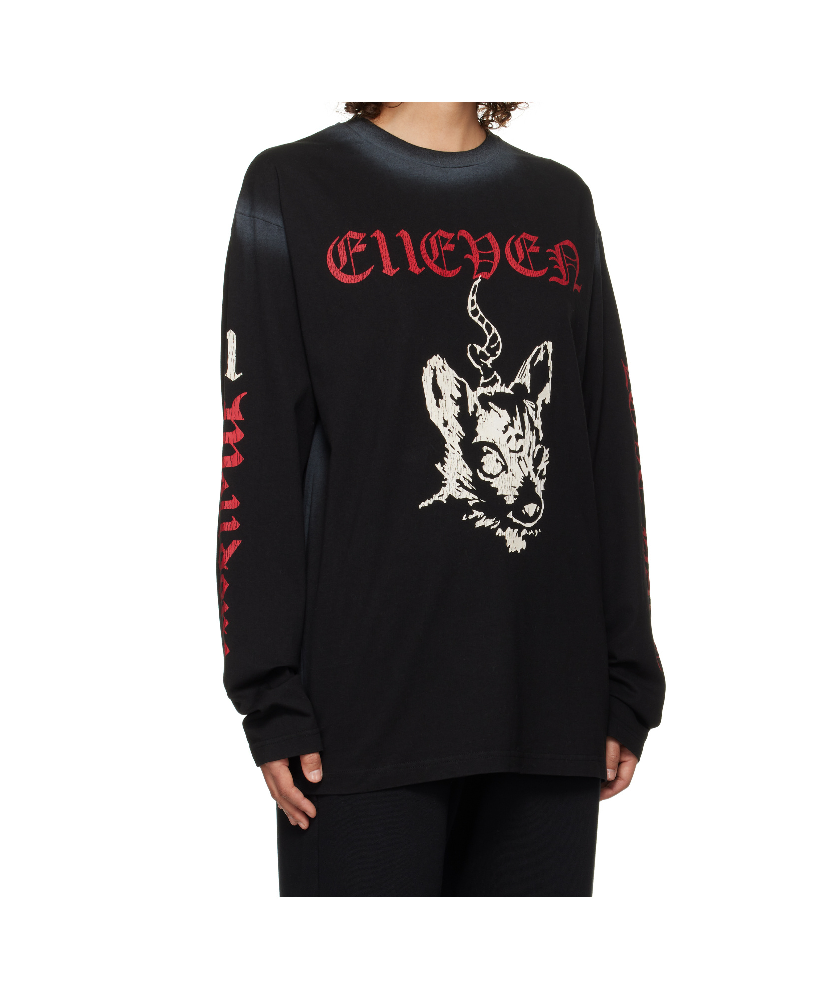 We11 Done Long-sleeved T-shirt In Black