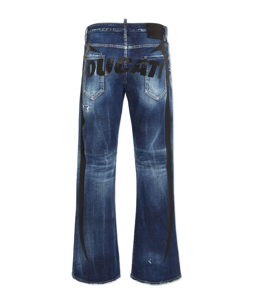 Dsquared2 Ducati X D2 Dark Moody Blues Wash The American Jeans In Blue