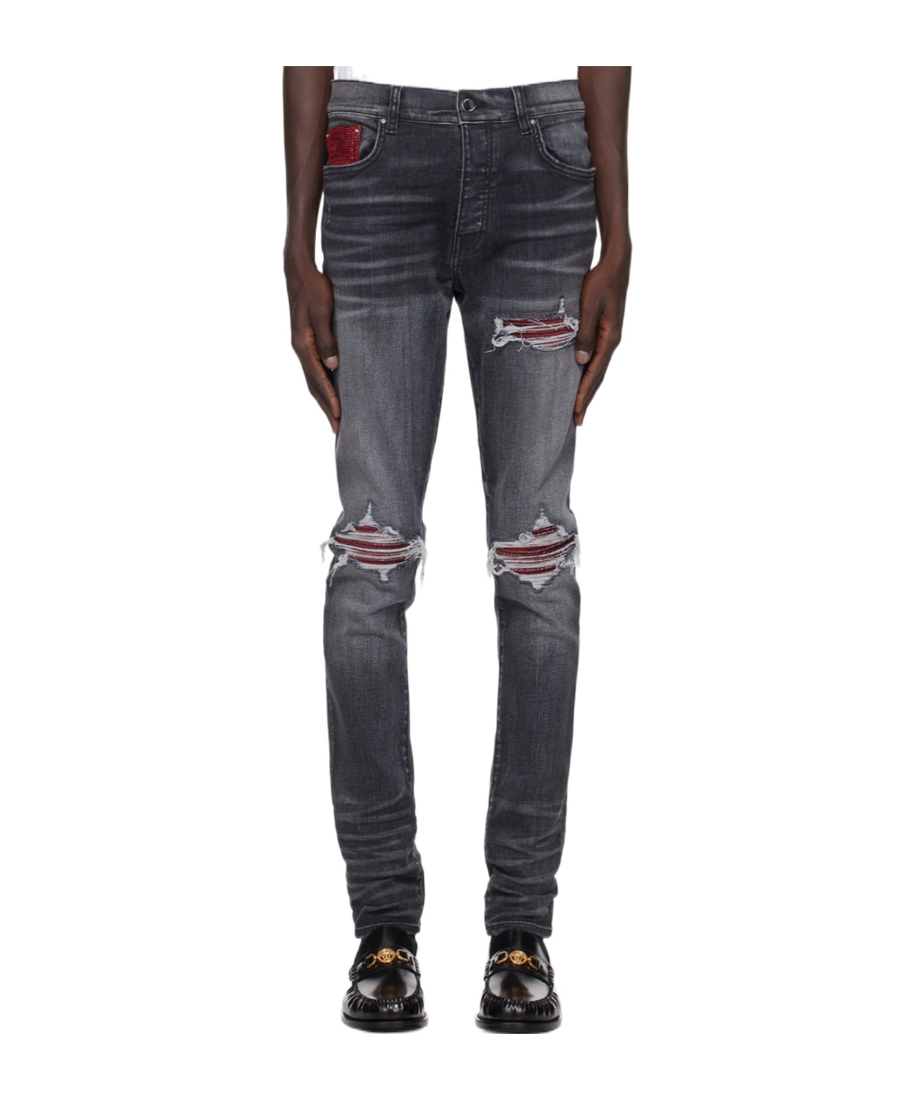 Amiri Belt-loop Jeans In Black