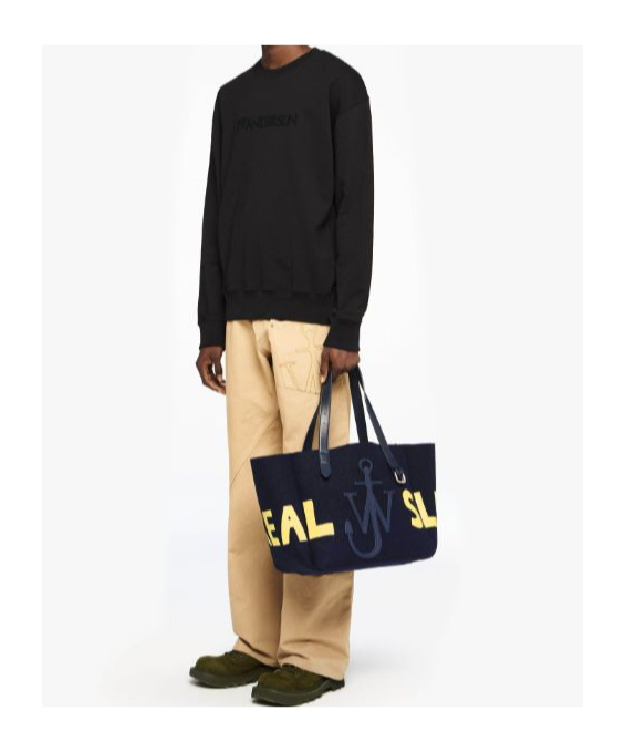 Jw Anderson Mens Twisted Workwear Panelled Wide-leg Cotton Trousers Flax In Nude