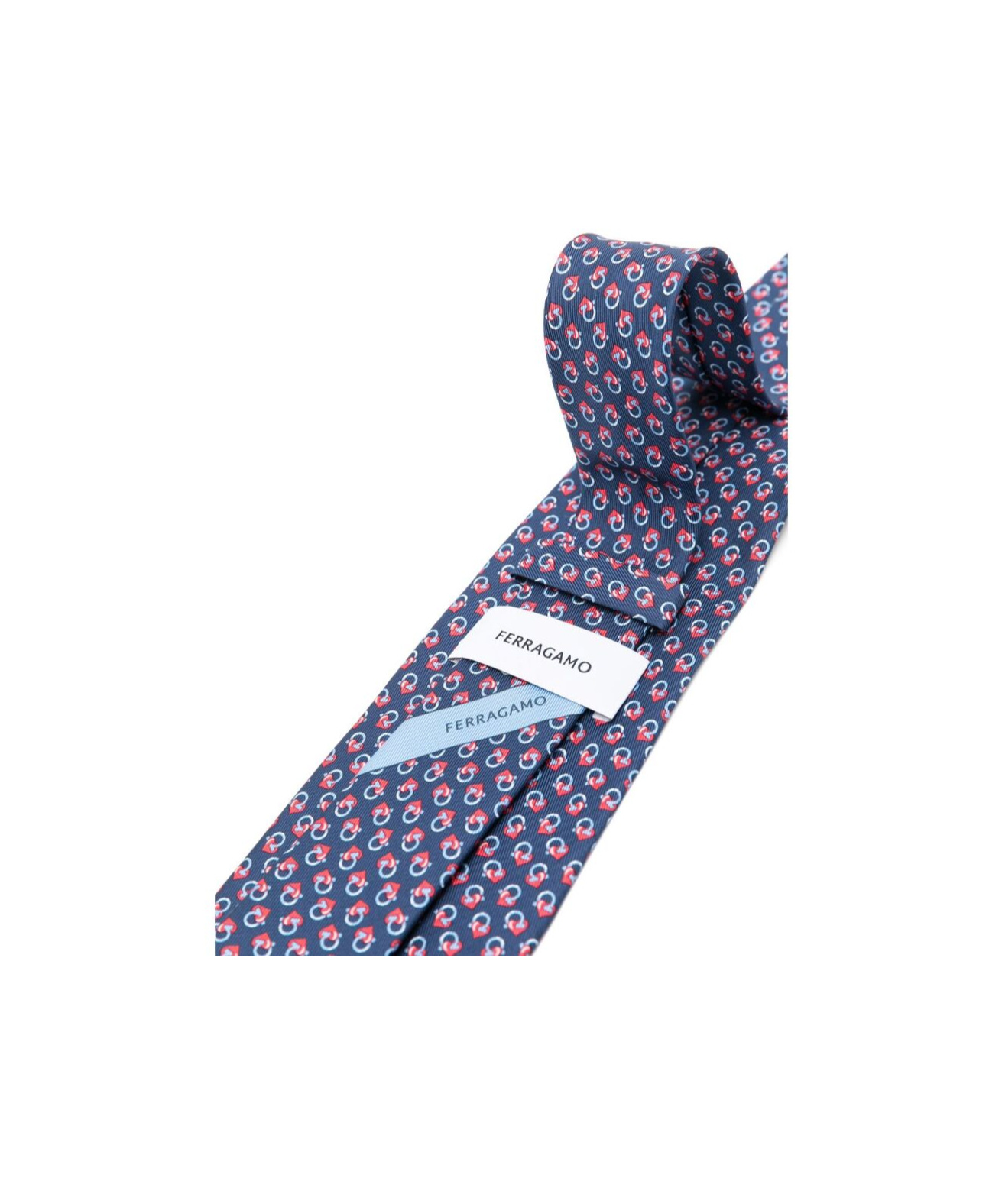 Ferragamo Pointed Tie In Blue