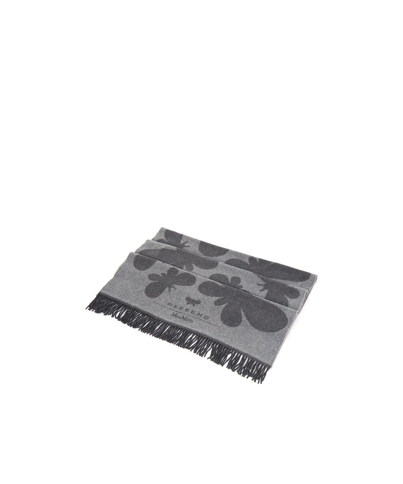 Weekend Max Mara Pattern Scarf In Gray