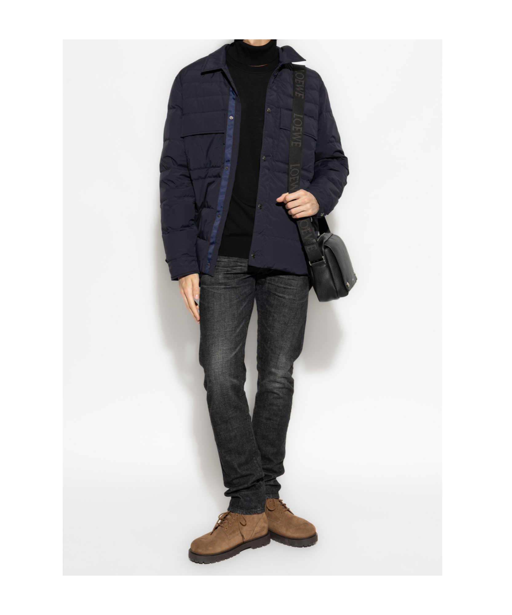 Paul Smith Buttoned Quilted Jacket In Blue