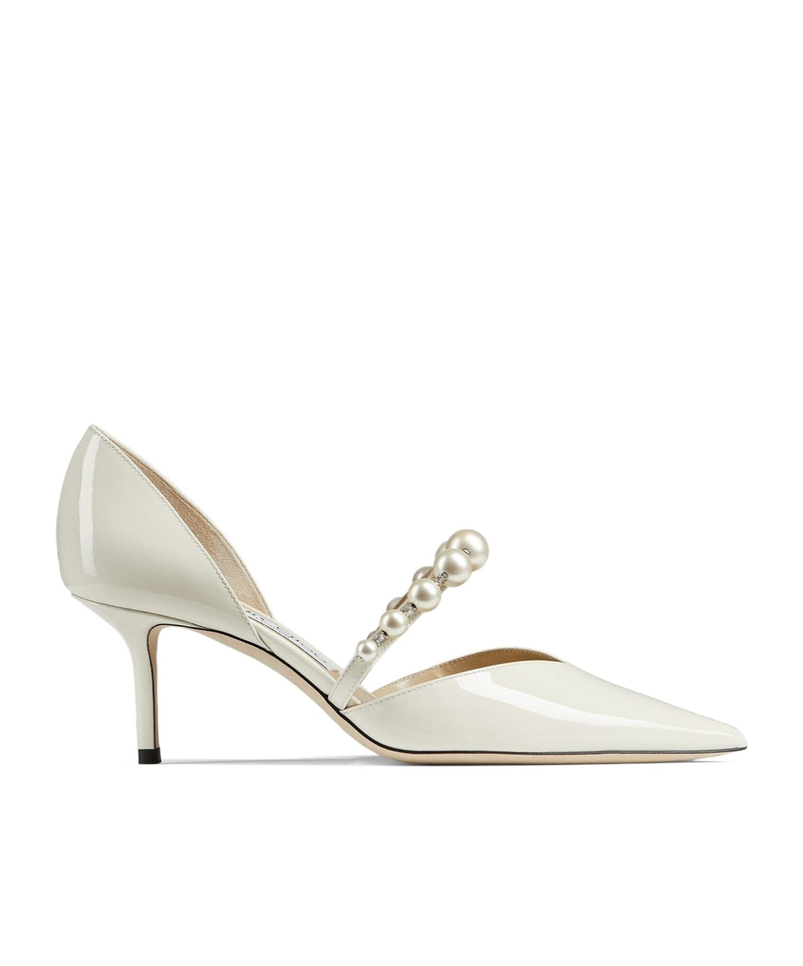 Jimmy Choo Pointed High Heels In White