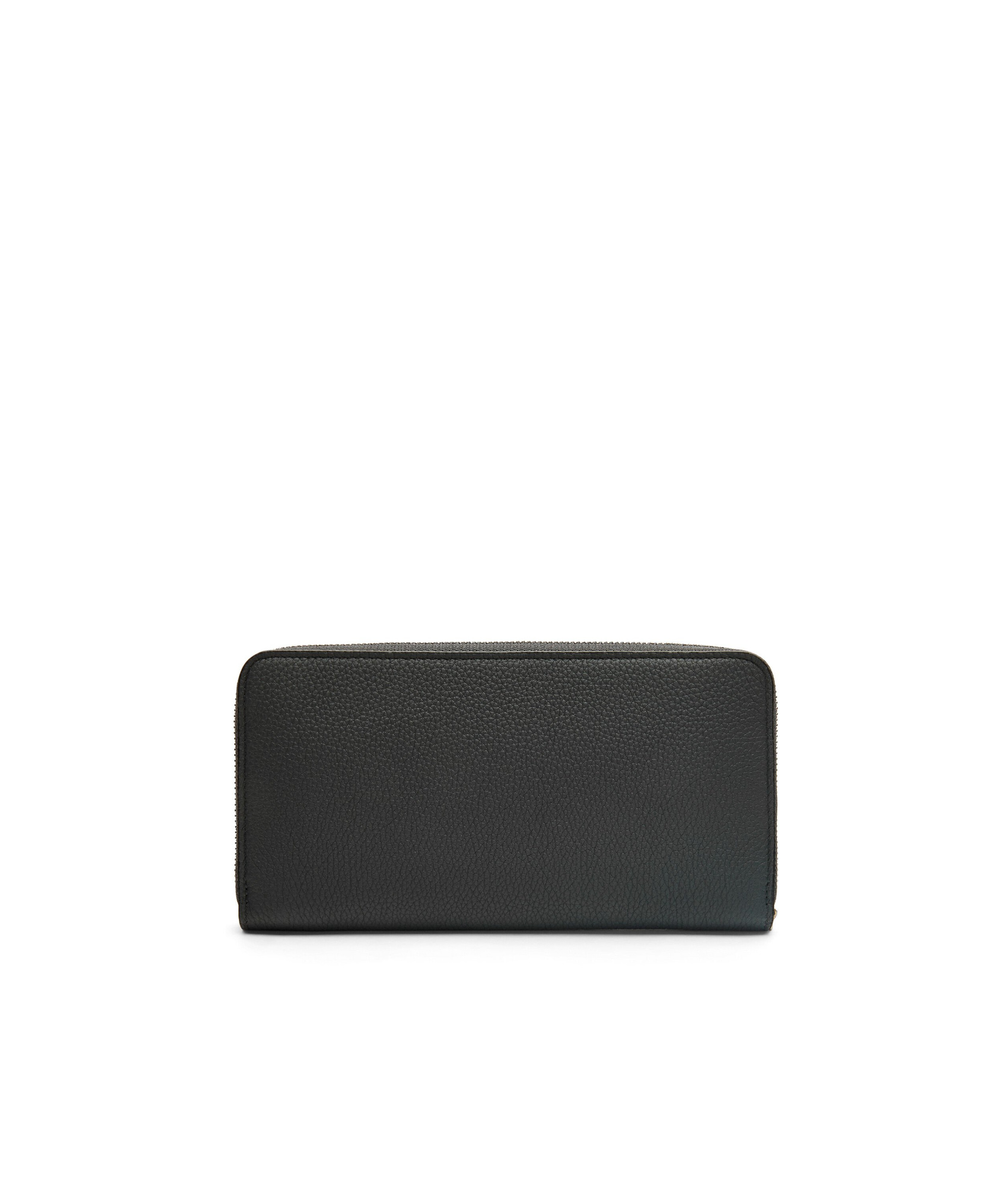 Loewe Logo-debossed Zip-around Wallet In Black