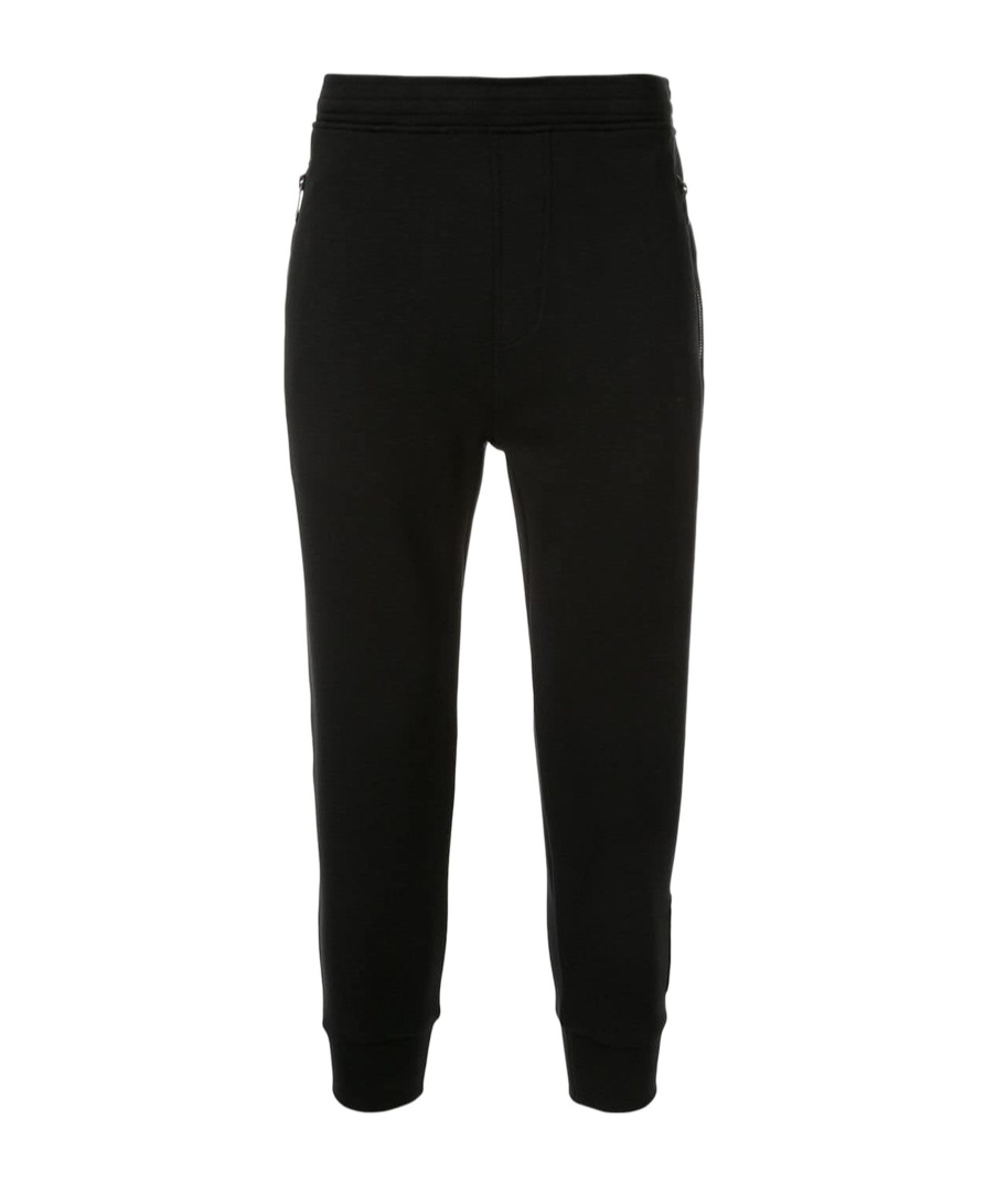 Neil Barrett Elastic Waist-edge Sweatpants In Black