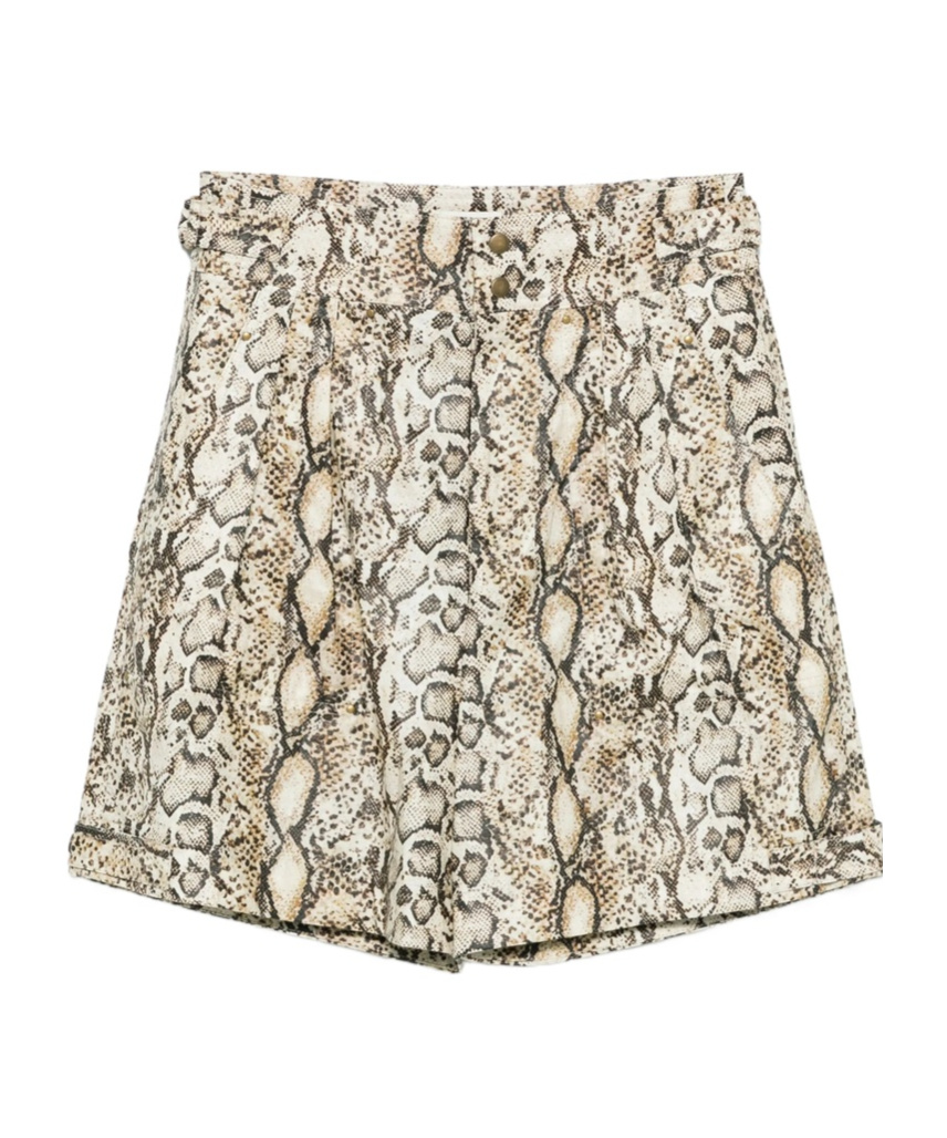 Isabel Marant Belted Shorts In Nude