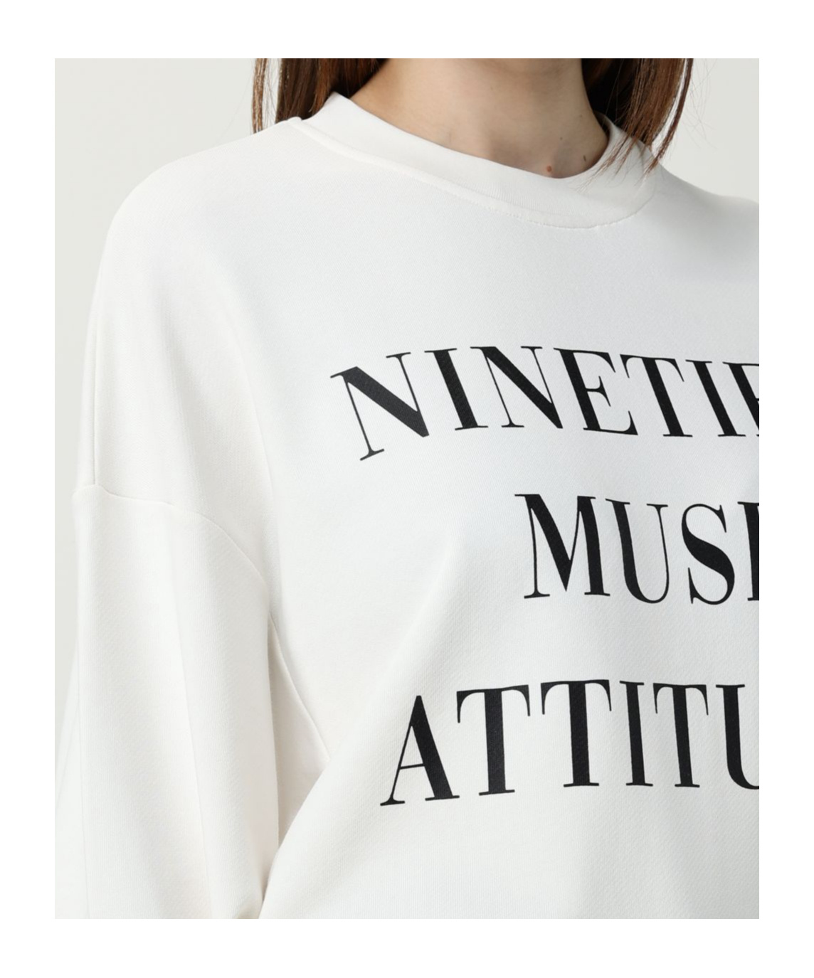 Elisabetta Franchi Oversized Sweatshirt With Bold Text Graphics In White