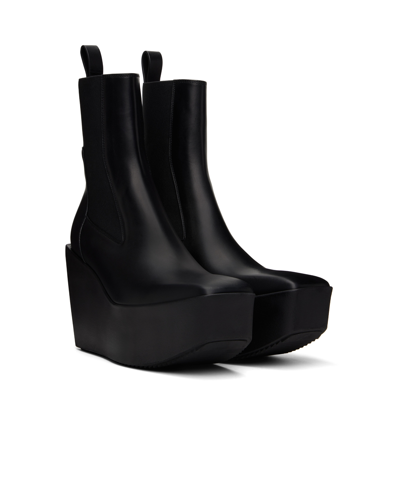 Rick Owens Chelsea Boots In Black