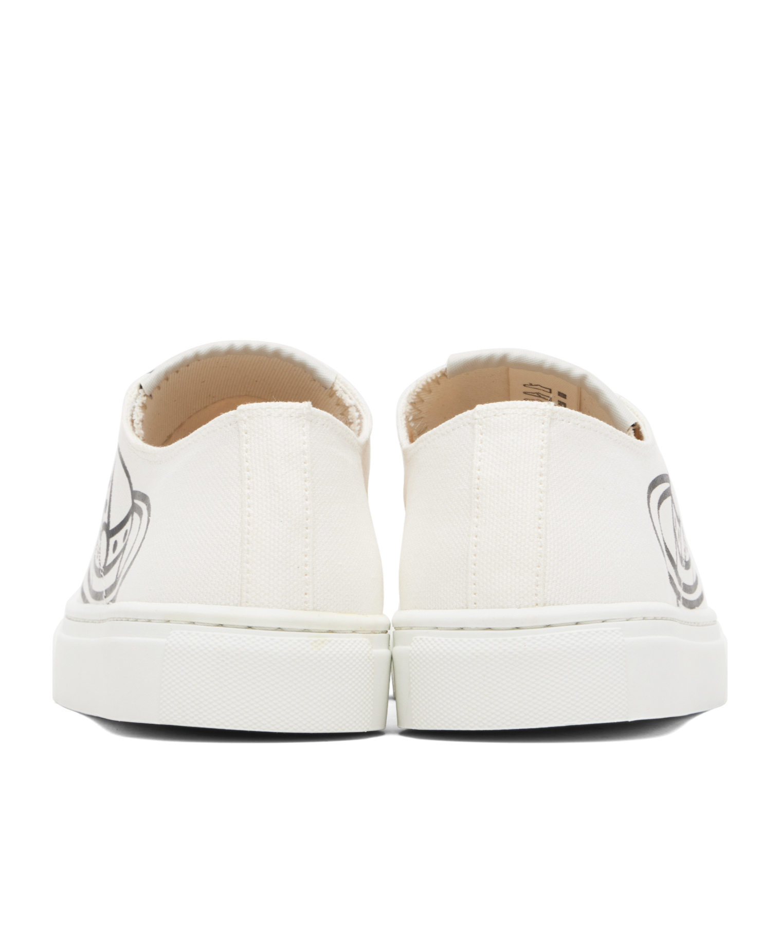 Vivienne Westwood Low Top Canvas Plimsoll Sneakers In White