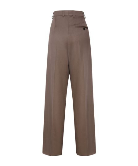 Stella Mccartney Wool Trousers In Brown