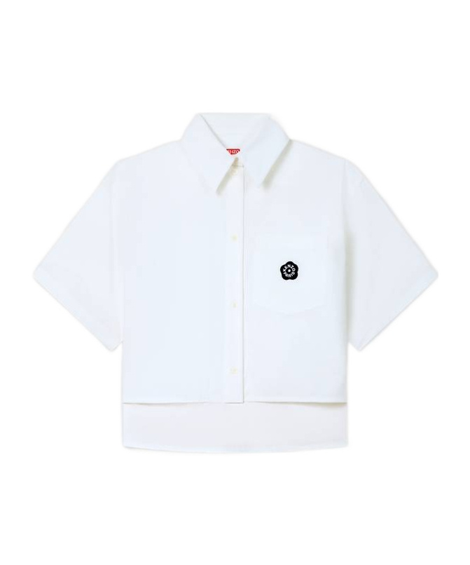 Kenzo 'boke Flower 2.0' Dropped Shoulders Shirt In Cotton Poplin