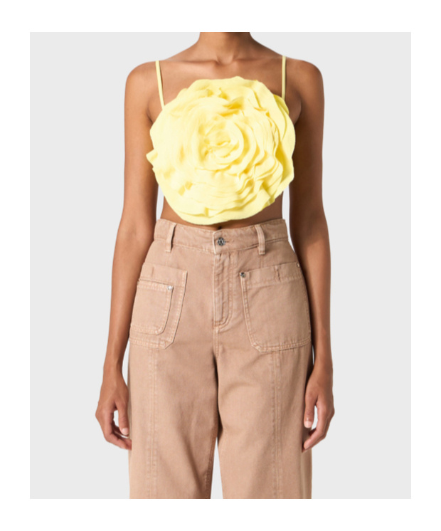 Blumarine Thin Shoulder Strap Sling In Yellow