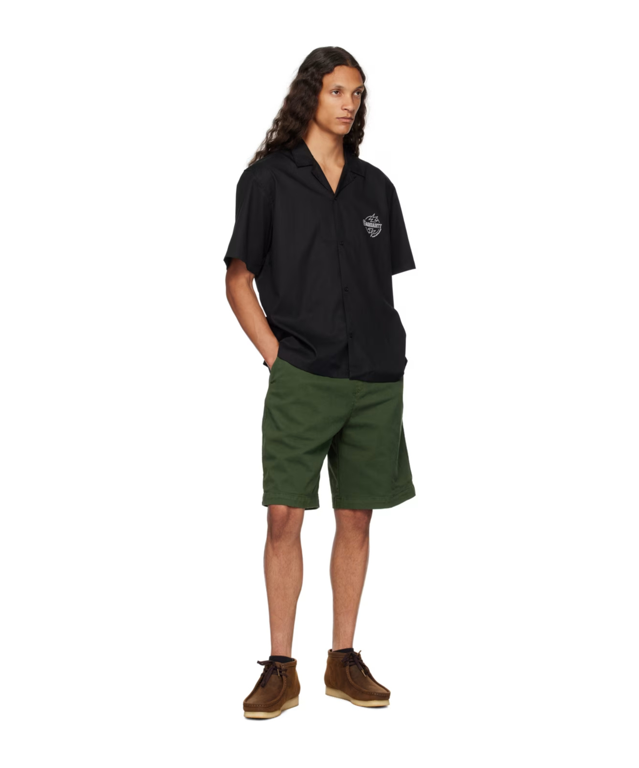 Carhartt Button-down Shirt In Black