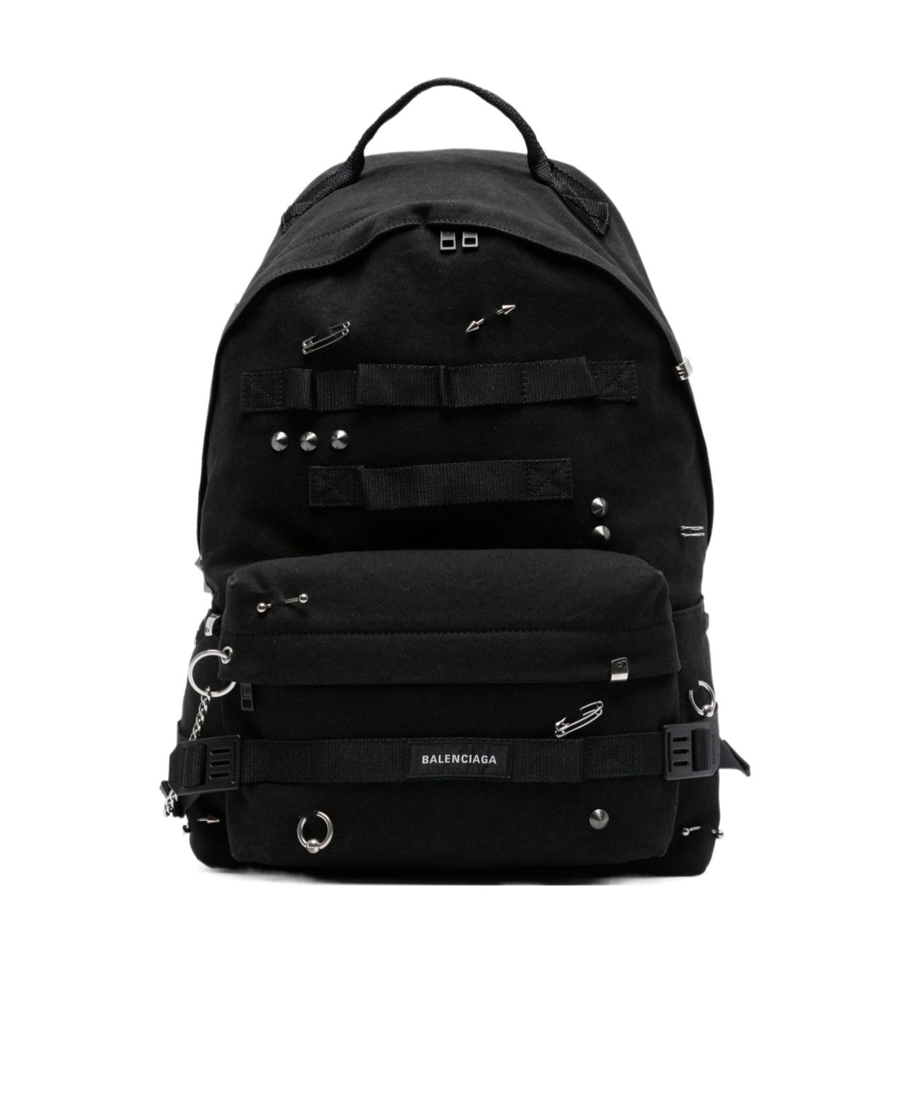 Balenciaga Men Army Medium Backpack In Black