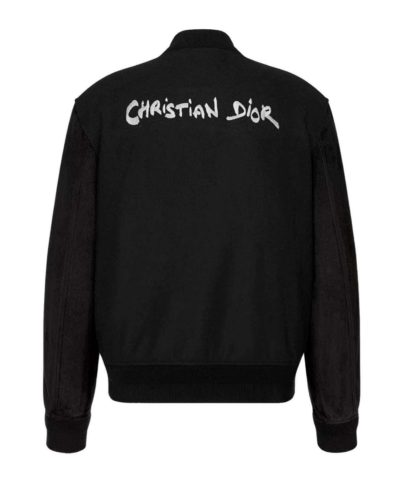 Dior Logo Long-sleeved Casual Jacket In Black