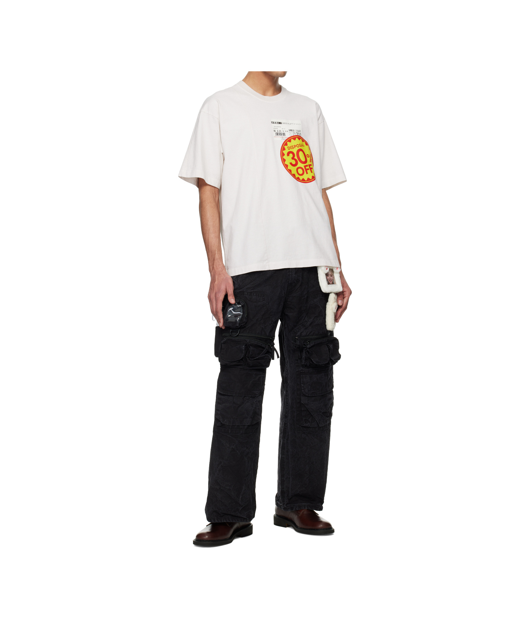 Doublet Disposal Reduction T-shirt In White