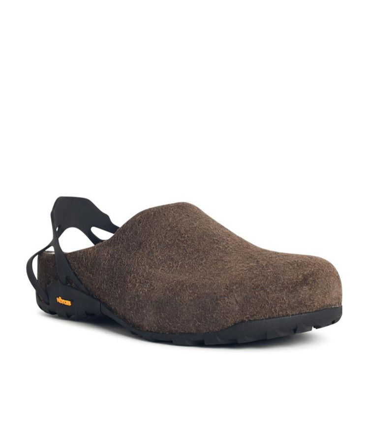 Roa Fedaia Suede Back-strap Mule In Brown