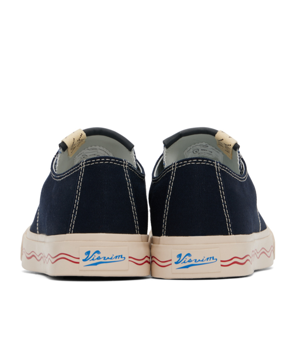Visvim Seeger Leather And Rubber-trimmed Canvas Sneakers In Black