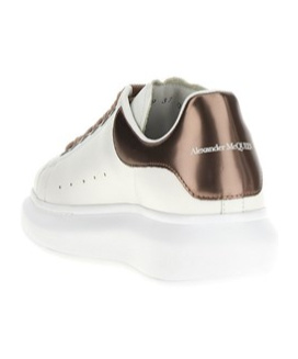 Alexander Mcqueen Low-top Leather Sneakers In White