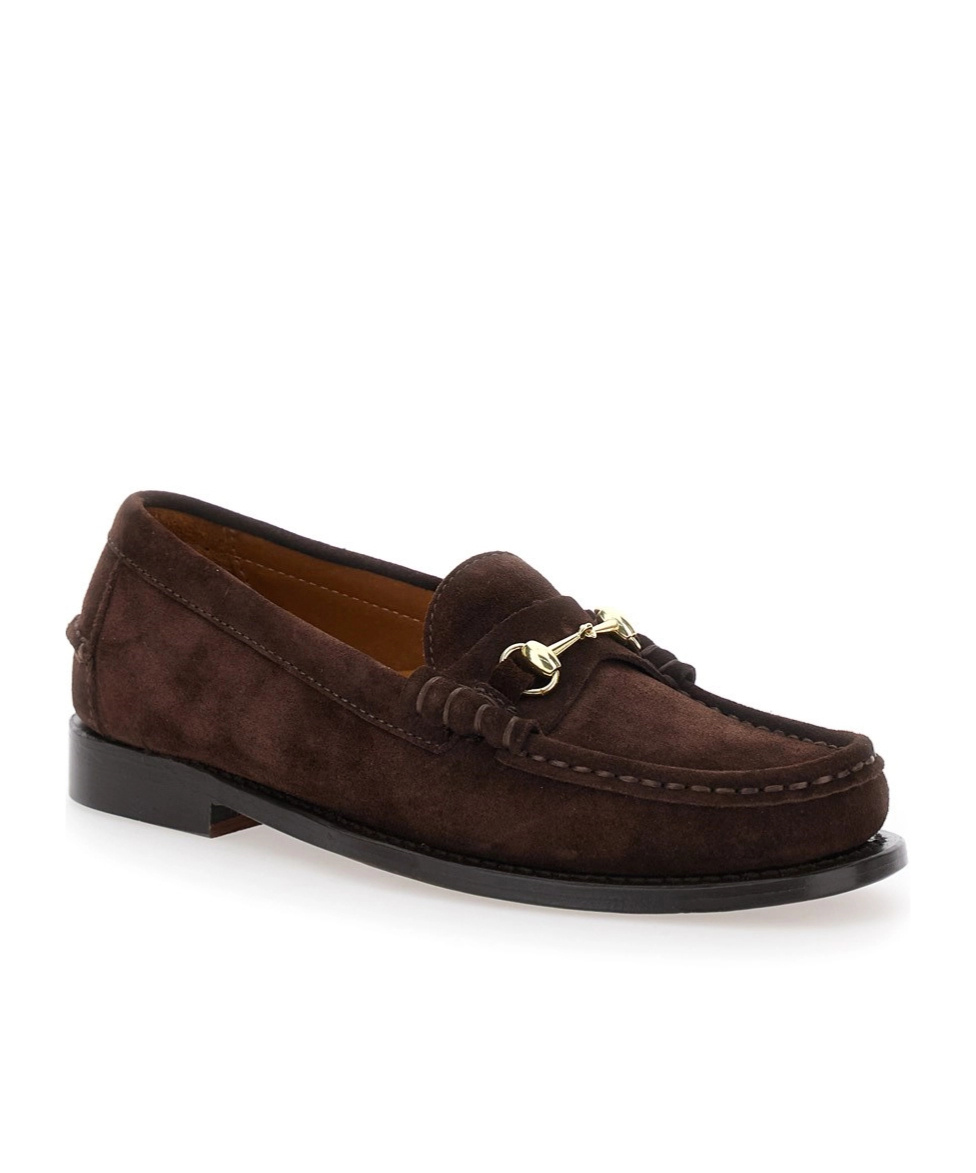 Sebago Joe Modena Brown Pull-on Loafers With Horsebit Detail In Suede Woman In Brown