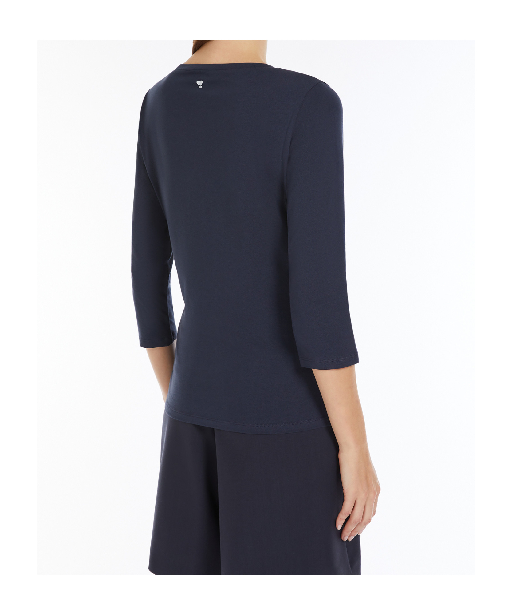 Weekend Max Mara Boat Collar T-shirt In Black