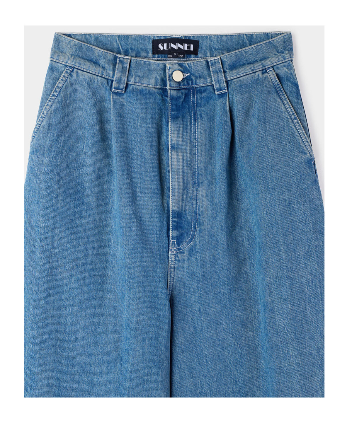 Sunnei Blue Extra Over Jeans In Blue