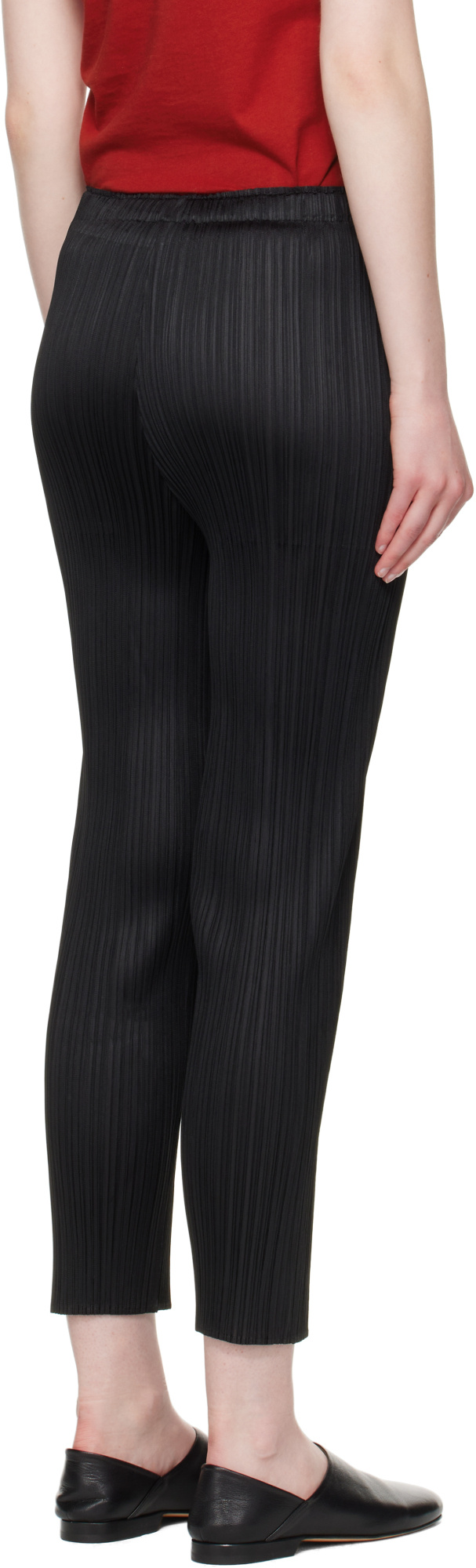 Issey Miyake Pleated Trousers In Black