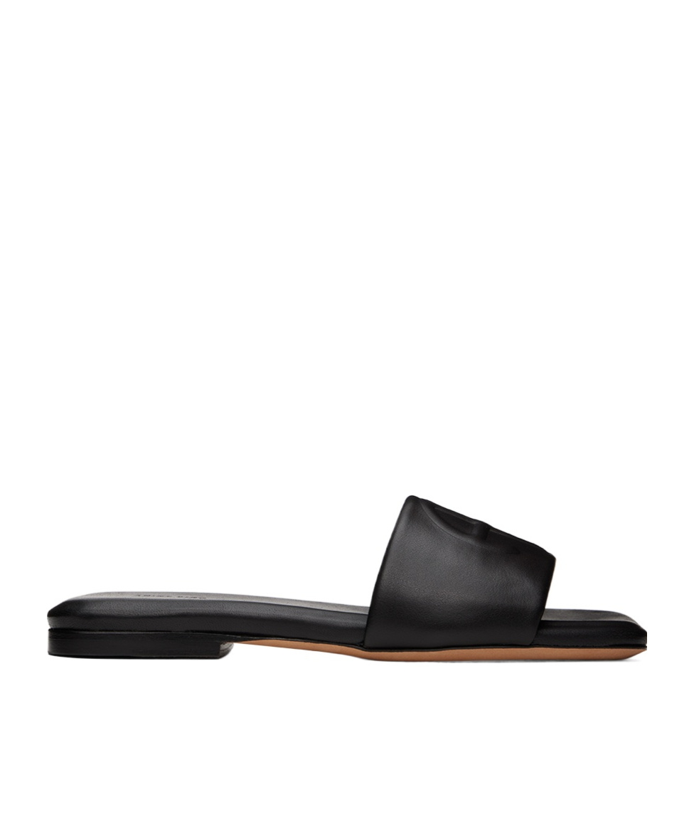 Anine Bing Open-toed Slippers In Black