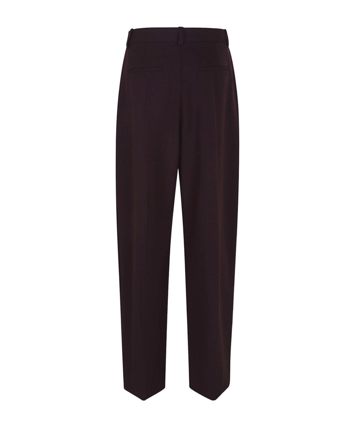 Victoria Beckham Pleated Tailored Trousers In Brown
