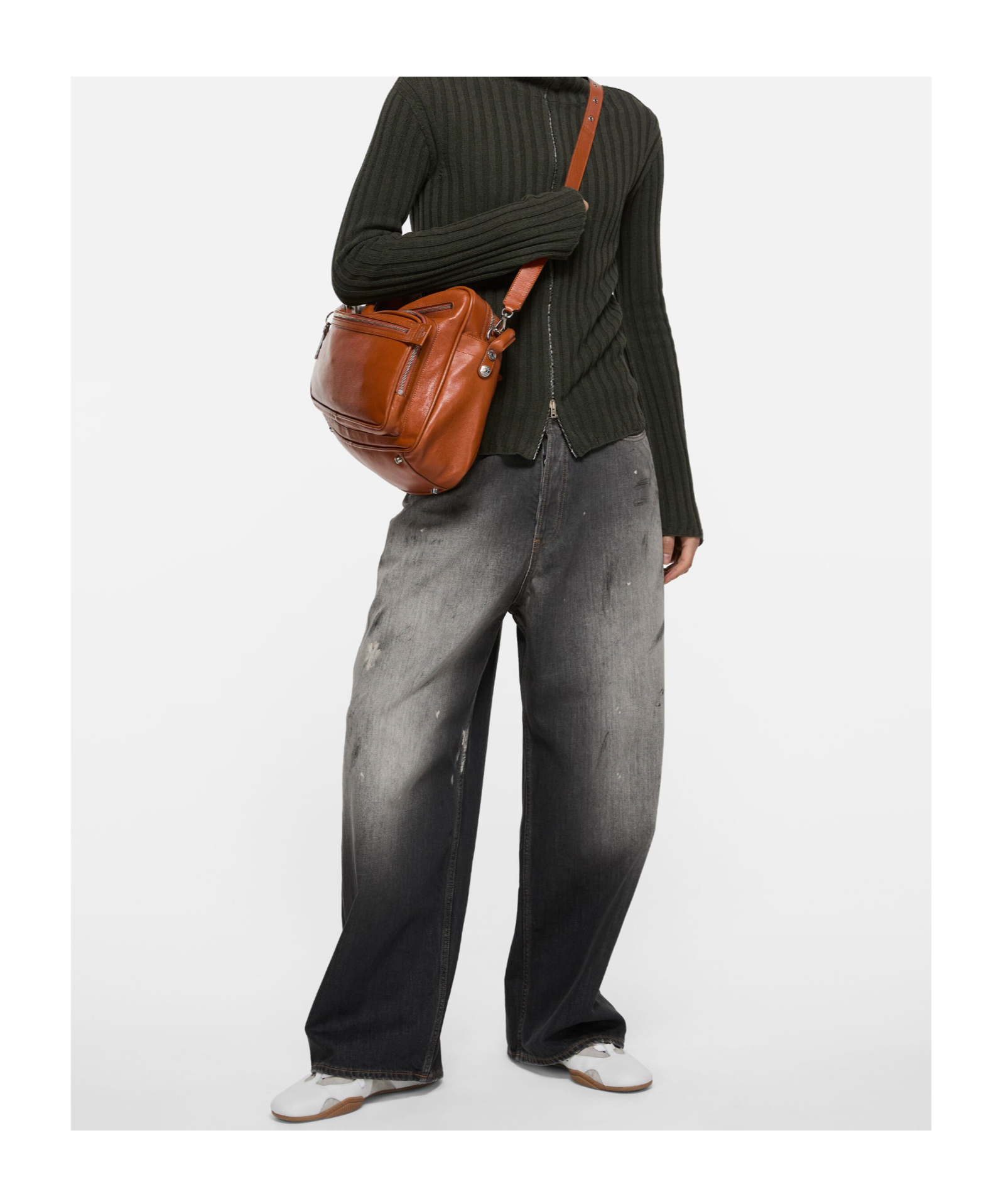 Acne Studios Denim Trousers With Belt Loops In Black