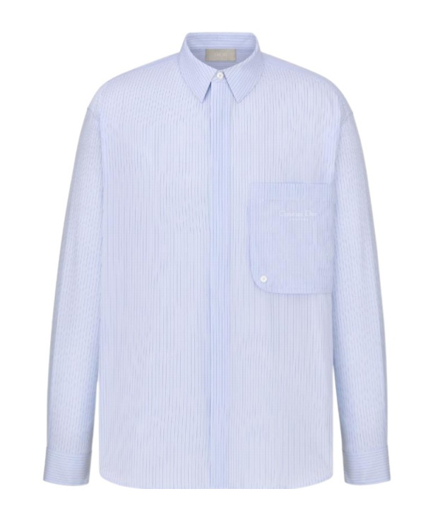 Dior Logo Detail Shirt In Blue