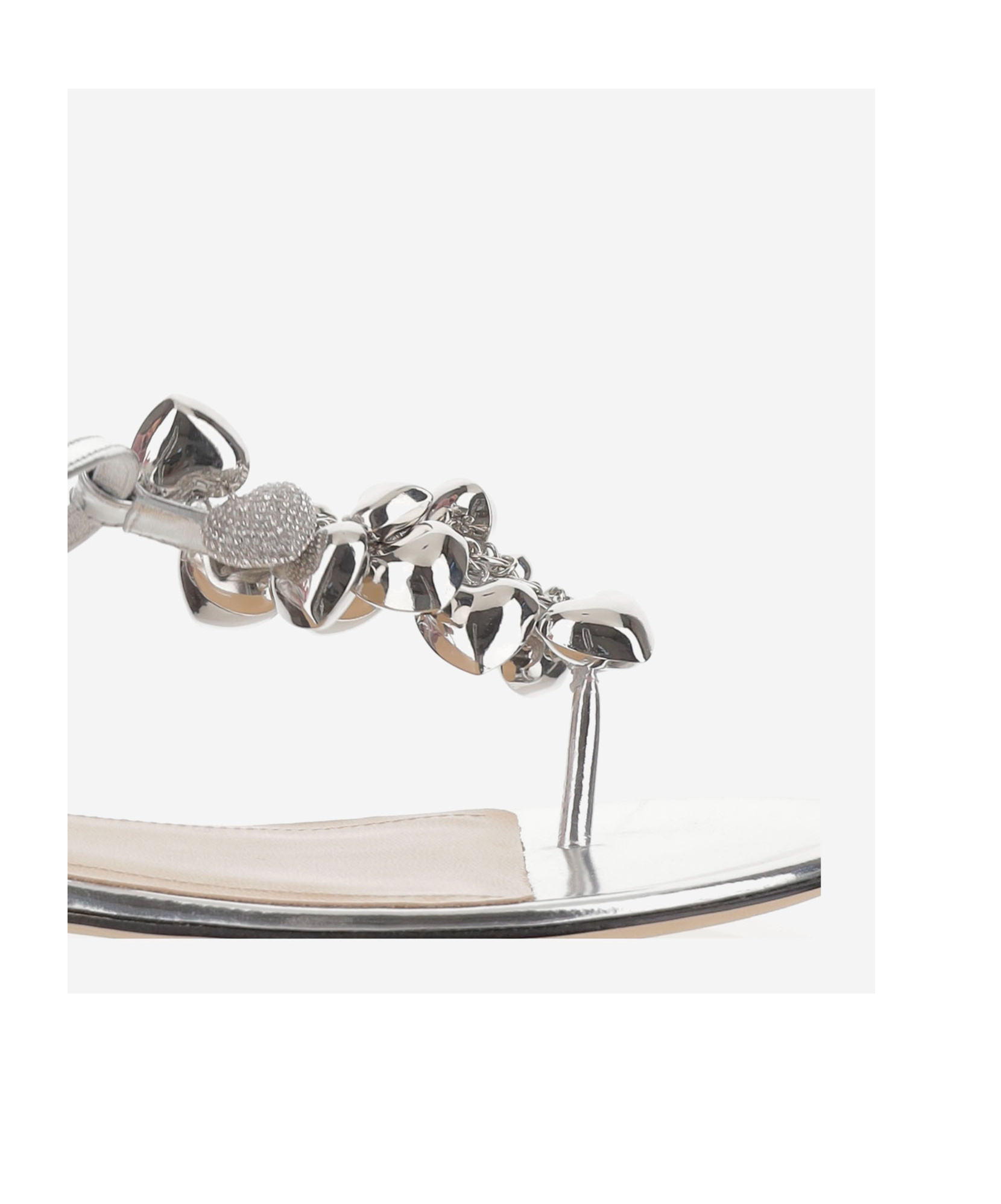 Machmach Crystal-embellished Sandals In Gray