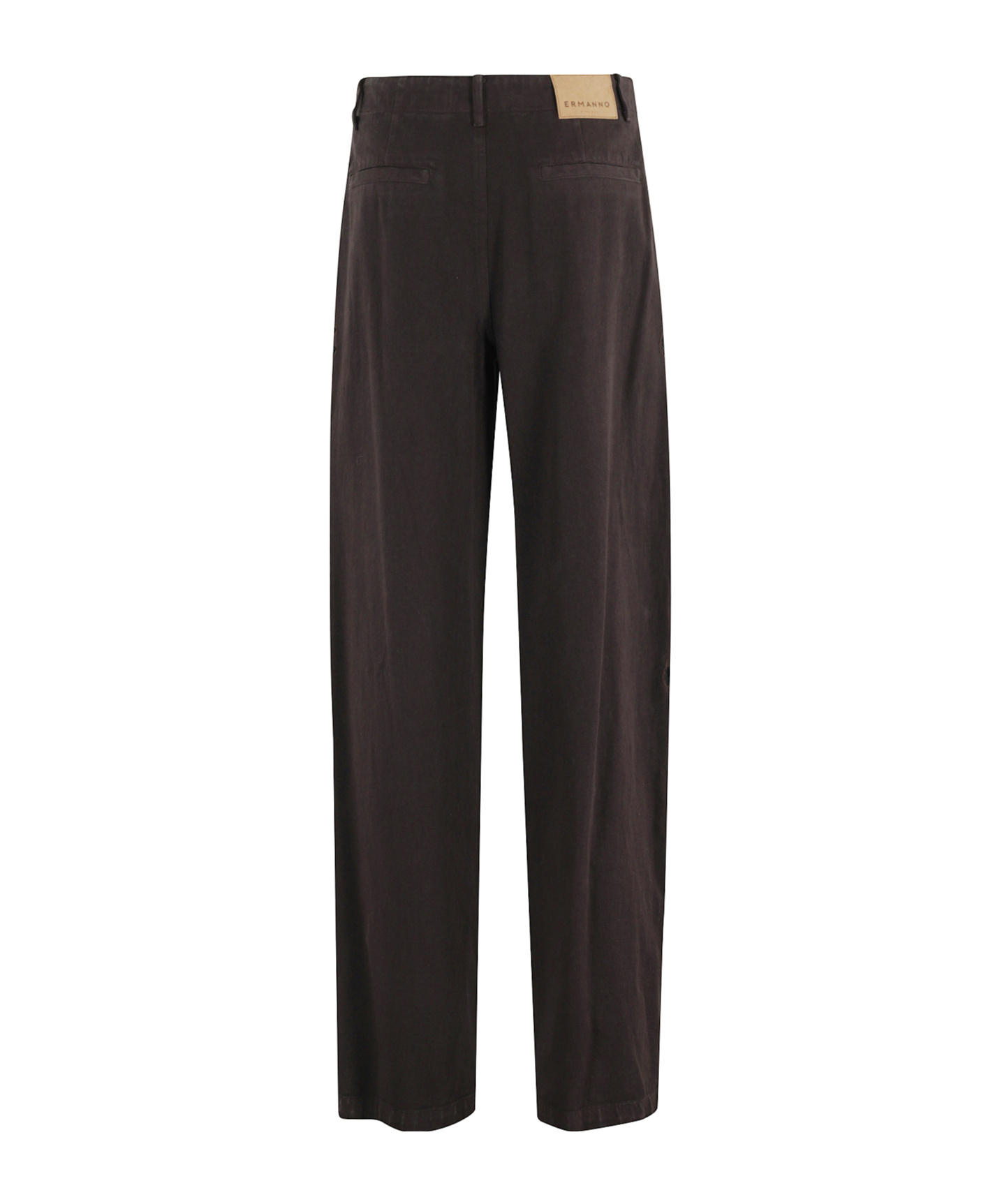 Ermanno Firenze Embroidery Detail Track Pants In Brown