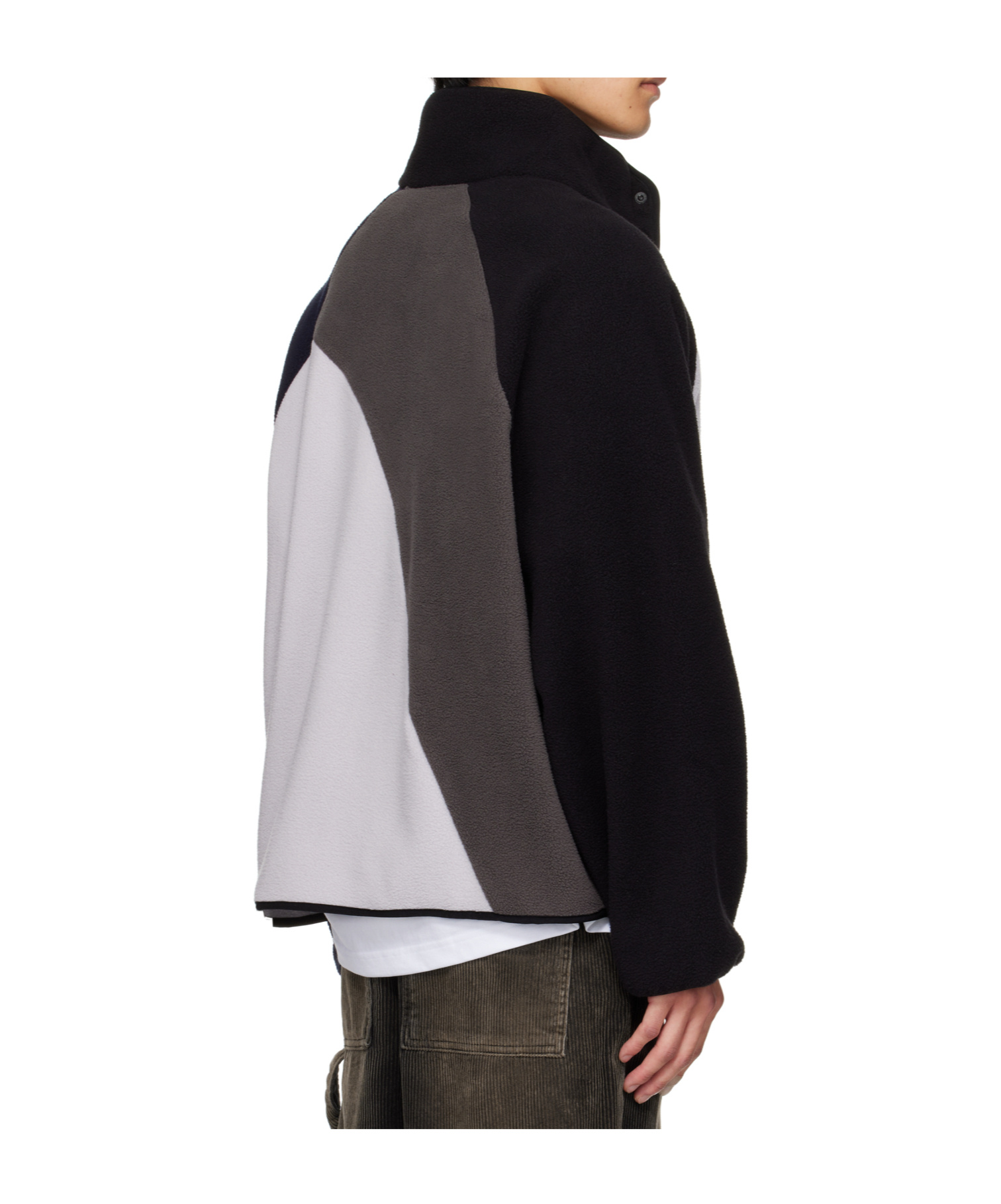 We11 Done Multicolor Colorblock Fleece Jacket In Multi