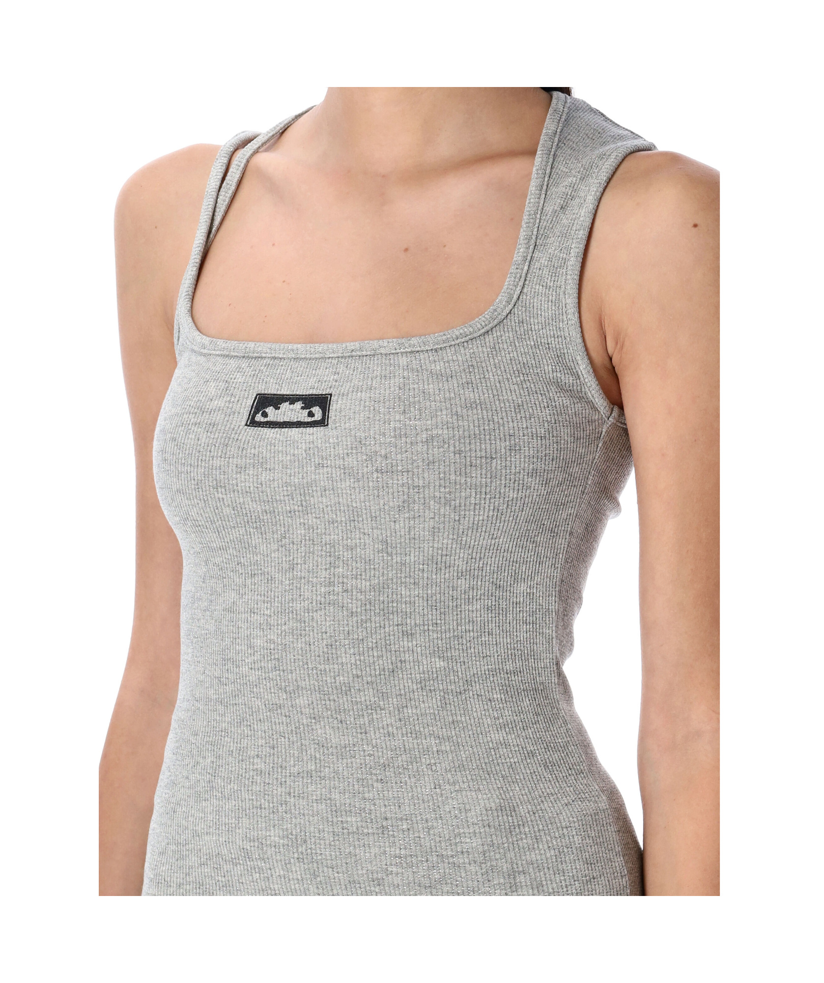 Ottolinger Dirndl Rib Tank Top Tank Top In Gray