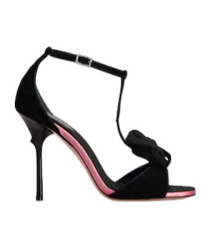 Roger Vivier Rose Vivier Sandals In Suede In Black