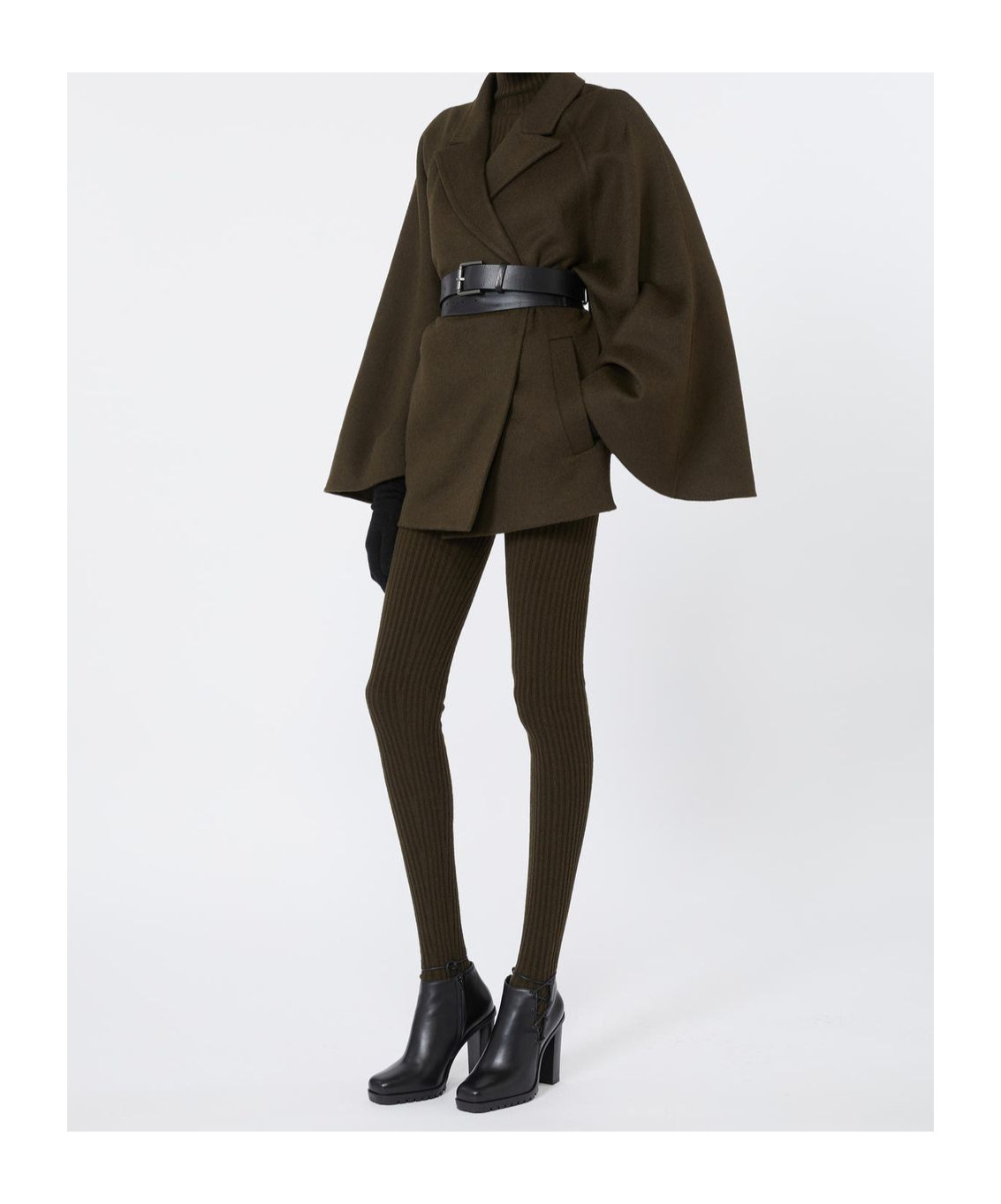 Max Mara Verna Belted Camel Hair Coat In Brown